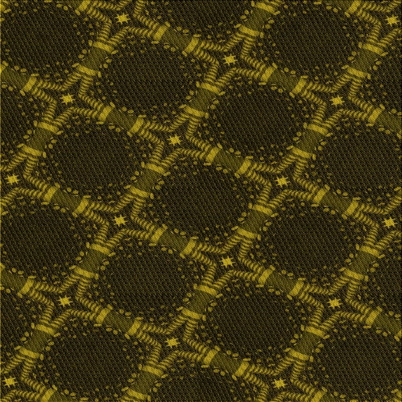 Ahgly Company Machine Washable Indoor Square Transitional Dark Bronze Brown Area Rugs, 7' Square