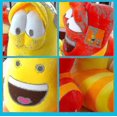 thumbnail image 4 of 3 Pcs Larve Peluche Jouets Jaune Insecte Rouge Insecte Dessin Animé Larve Jouets Peluche 9 Pouces, 4 of 5