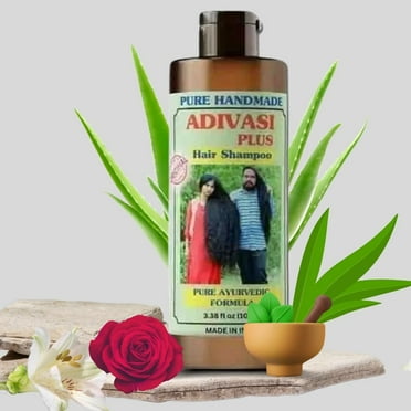 Organics Adivasi Plus Strengthening Shampoo| 100 ml | 1.1 Oz - Pack of 2