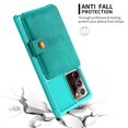 thumbnail image 3 of Mantto Back Folio Cover for Samsung Galaxy Note 20 Wallet Case, PU Leather Kickstand Credit Card Holder Slots Case, Magnetic Absorption Durable Shockproof Cover, Green, 3 of 7