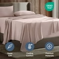 thumbnail image 4 of Lammaloe King Sheets Set, Hotel Style Deep Pocket 4 Piece Bed Sheets, Luxury Soft Microfiber Sheet Sets, Peach Beige, 4 of 8