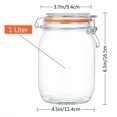 thumbnail image 2 of Recipientes de vidrio Encheng, 1000 ml, juego de 4 unidades, 32 oz, 2 of 7