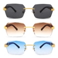 thumbnail image 4 of Gafas de sol Hycredi sin montura rectangulares estilo retro Y2K, 4 of 6