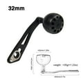 thumbnail image 5 of Baitcasting Reel Replacement Power Handle Knob Raft Fishing Reel Handle Tackles, 5 of 15