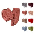 thumbnail image 1 of Pyjamas d'Hiver pour Femmes 2026 Ensemble de Pyjama Confortable et Chaud Col Rond, 1 of 4
