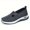 Dark Gray, variant on Women's Woven Orthopedic Breathable Soft Shoes Go Walking on Foam Shoes Hands Free in Sneakers Arch Support