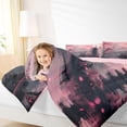 thumbnail image 3 of Homewish Watercolor Cherry Blossoms Twin Comforter Sets,Japanese Architecture Bedding Set,Pink Reversible,2 Pieces,1 Comforter and 1 Pillowcase, 3 of 7