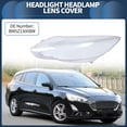 thumbnail image 2 of 1 Pc Cubierta de Lente de Faro Frontal Izquierdo para Ford Focus 2012-2014 No.BM5Z13008W PC Claro, 2 of 6