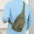 thumbnail image 6 of Msgweeeg Small Sling Bag for Men Chest Pack Thickened Zipper Outdoor Canvas Chest Bag Men's Chest Bag Hiking Backpack Multipurpose Crossbody Chest Bag Messenger Bag Men's Chest Bag, 6 of 7