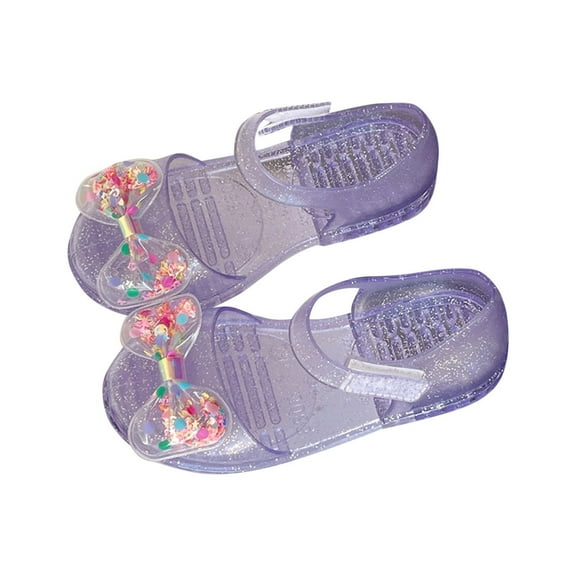 hengsof Girls' Beach Sandals, Soft Soled Summer Beach Sandals, Sweet Versatile Everyday Princess Shoes, Suitable for Children