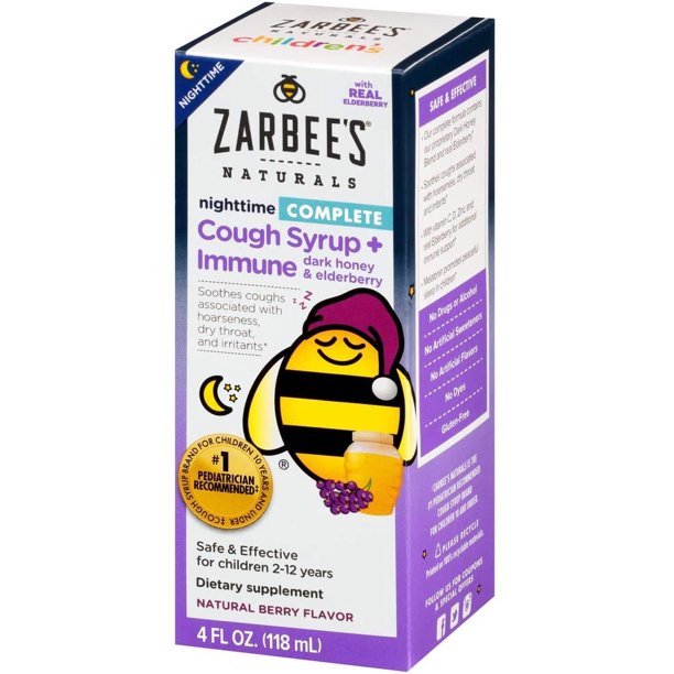 Zarbee's Children's Cough Syrup + Immune Support with Elderberry