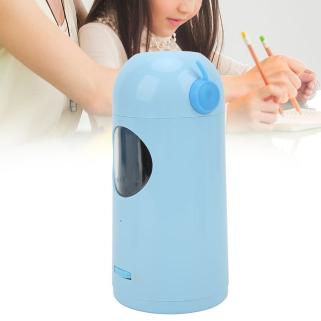 Pencil Sharpener Electric, Adjustable Thickness Time Saving Full Automatic Highly Durable Smart Stop Electric Pencil Sharpener for School for Office for Home Blue