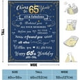 thumbnail image 5 of 65th Birthday Gifts for Men Blanket - 65 Birthday Gifts for Dad or Grandpa - 1958 Birthday Gifts for Men - 65 Year Old Birthday Gifts Men- Cozy & Soft Flannel Throw Blanket 60 x 50 inch, 5 of 5