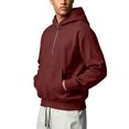 thumbnail image 5 of Ceisia Men Waffle Knit Stand Collar Full Zip Fleece Jacket Loose Fit Long Sleeve Pocket Daily Casual Outer Coat Gift, 5 of 9