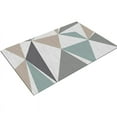 thumbnail image 1 of Alfombra de entrada nórdica, diseño contemporáneo, geométrica, absorbente, con gran absorción de agua, para uso en interiores y exteriores, textura de felpa corta para cocina, baño, sala de estar,, 1 of 1