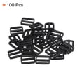 thumbnail image 3 of Unique Bargains Black 1 Inch Tri-Glide Slide Buckles Webbing Strap Fastener (100 Pack), 3 of 5