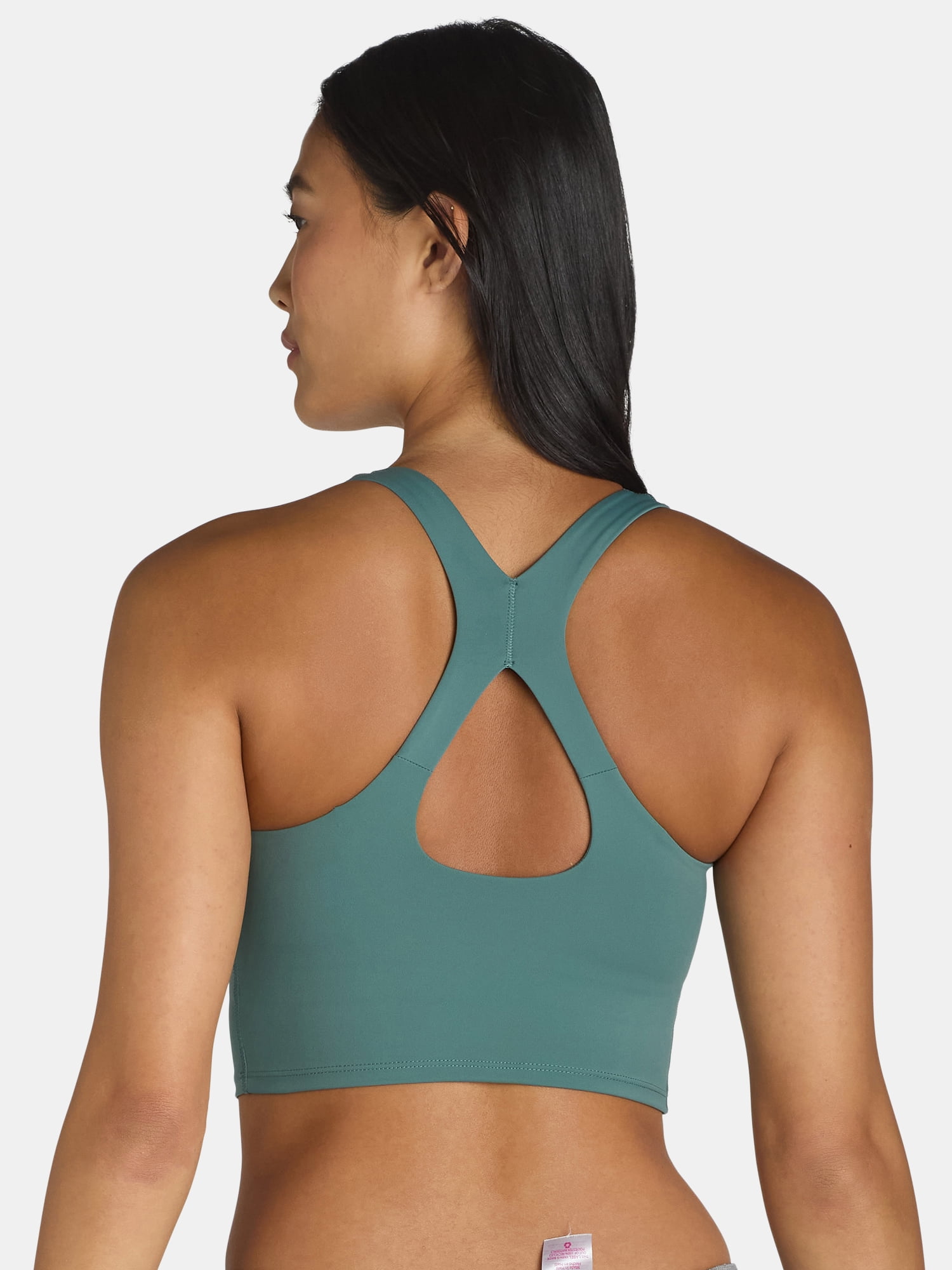 Avia Square Neck Sports Bra for Women, Medium Support, S-3XL