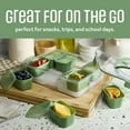thumbnail image 6 of COOK WITH COLOR Snack Container with Ice Pack, Food Storage Containers, Meal Prep Containers, Sage, 6 of 9