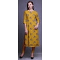 thumbnail image 3 of Bimba Kurtis Droit pour Femmes Robe Longue Kurti Imprimée Manches 3/4 Haut Indien, 3 of 6