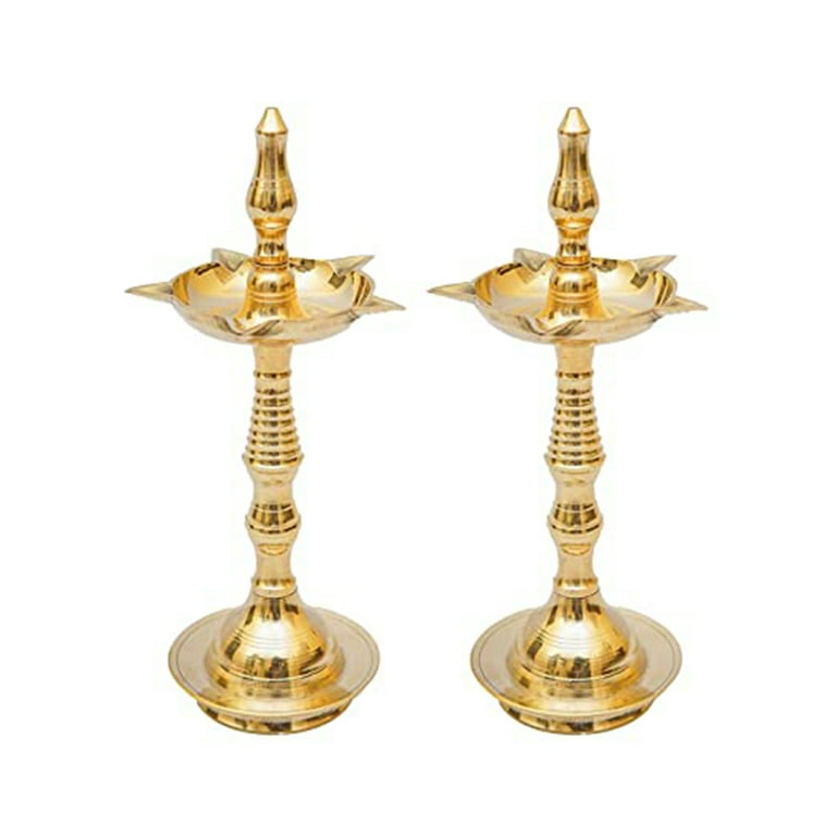 Brass Diya Diwali Decoration Items For Home Décor Gift Deepak Oil Lamp - Foto 2
