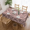 thumbnail image 2 of DouZhe Rectangular Tablecloth, Fashion Leopard Print Pastels Table Cloth for Kitchen Dinning Tabletop, 72" x 54" Waterproof Polyester Table Cover, 2 of 8