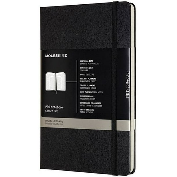 MOLESKINE PROFESSIONAL NOTEBOOK LARGE BLACK (BLK)