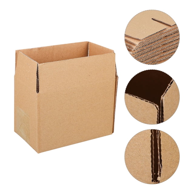 OULII 20pcs Corrugated Cardboard Shipping Boxes Finish For Small Business Packaging And Mailing Small Cartons For