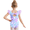 Blue Gradient Butterfly, variant on Gymnastics Leotards for Girls Bow Back Chiffon Ruffle Sleeve Ballet Dance Leotard for 2-11 Years