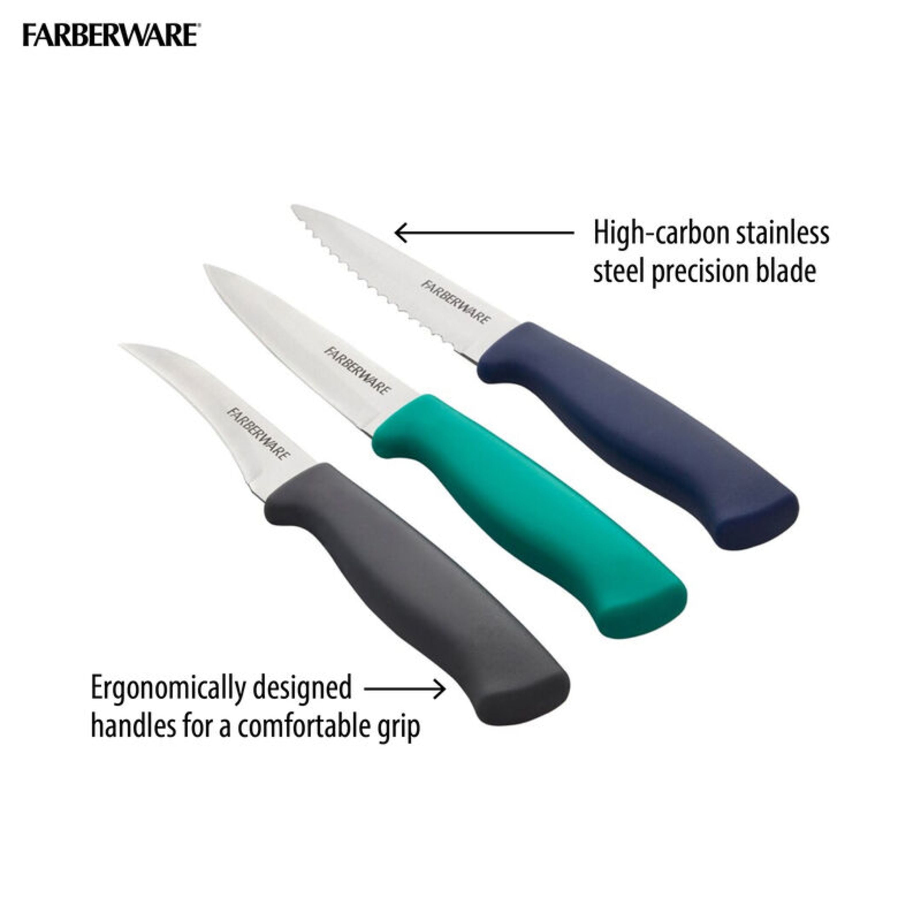 Paring Knives Set Of 4 Black Handle 3.25 inch Paring Dishwasher Safe Fruit  Pairing Small Piece Choice Kitchen knive pack sharp professional pairing