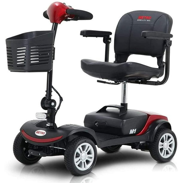4 Wheel Mobility Scooter Electric Powered Wheelchair Device Compact