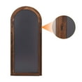 thumbnail image 4 of BEAUTYPEAK 30"x 71" Classic Paulownia Wood Framed Arched Full Length Mirror, Brown, 4 of 4