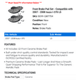 thumbnail image 2 of Front Brake Pad Set - Compatible with 2007 - 2008 Isuzu i-370 LS, 2 of 2