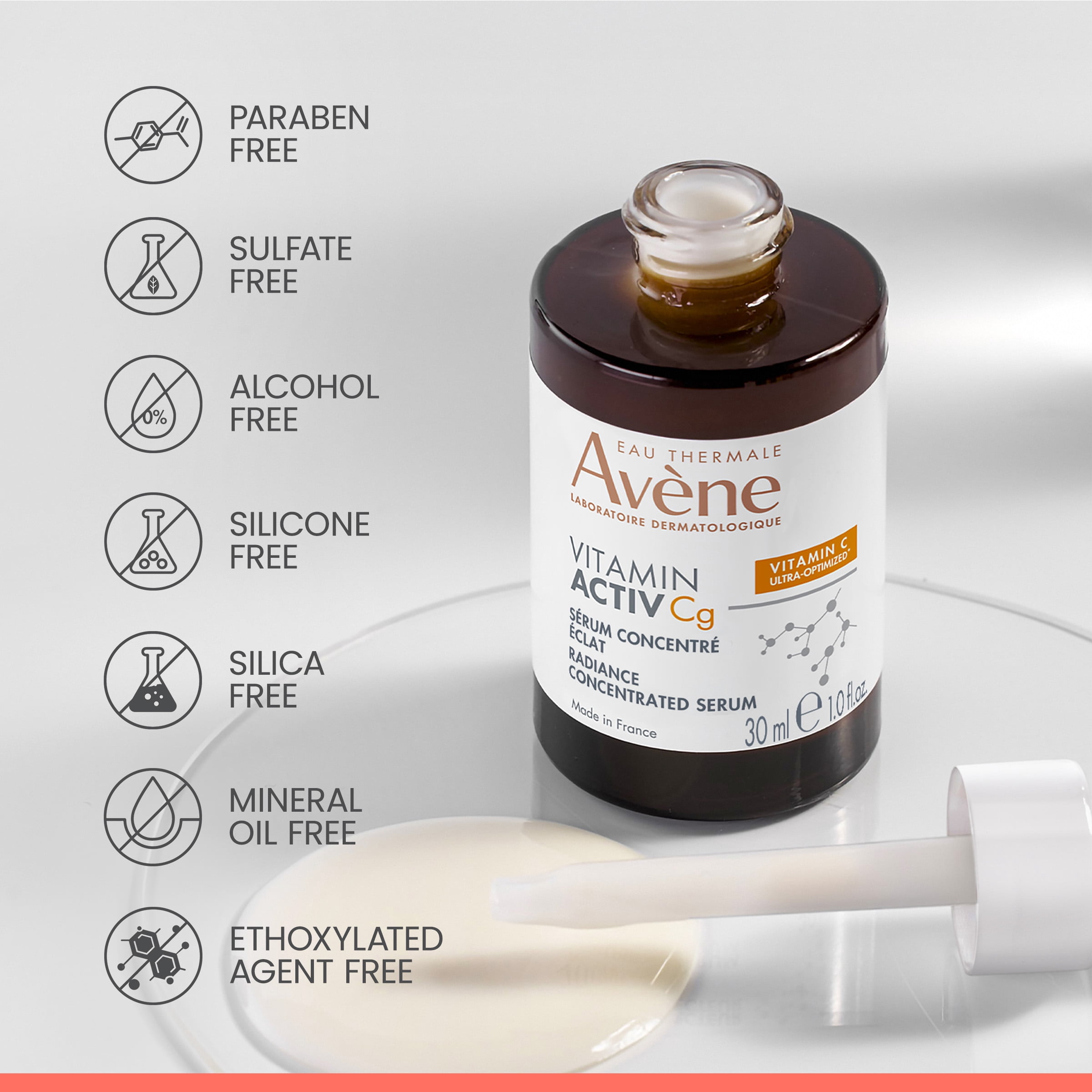 Avene Vitamin Activ Cg Radiance Concentrated Serum, 1 fl oz