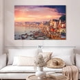 thumbnail image 2 of Elephant Stock Varanasi Sunset Skyline Wall Art - Horizontal Canvas Wall Art - Living Room Wall Decor - Places Canvas - Yellow And Blue Decor - 51" x 34", 2 of 8
