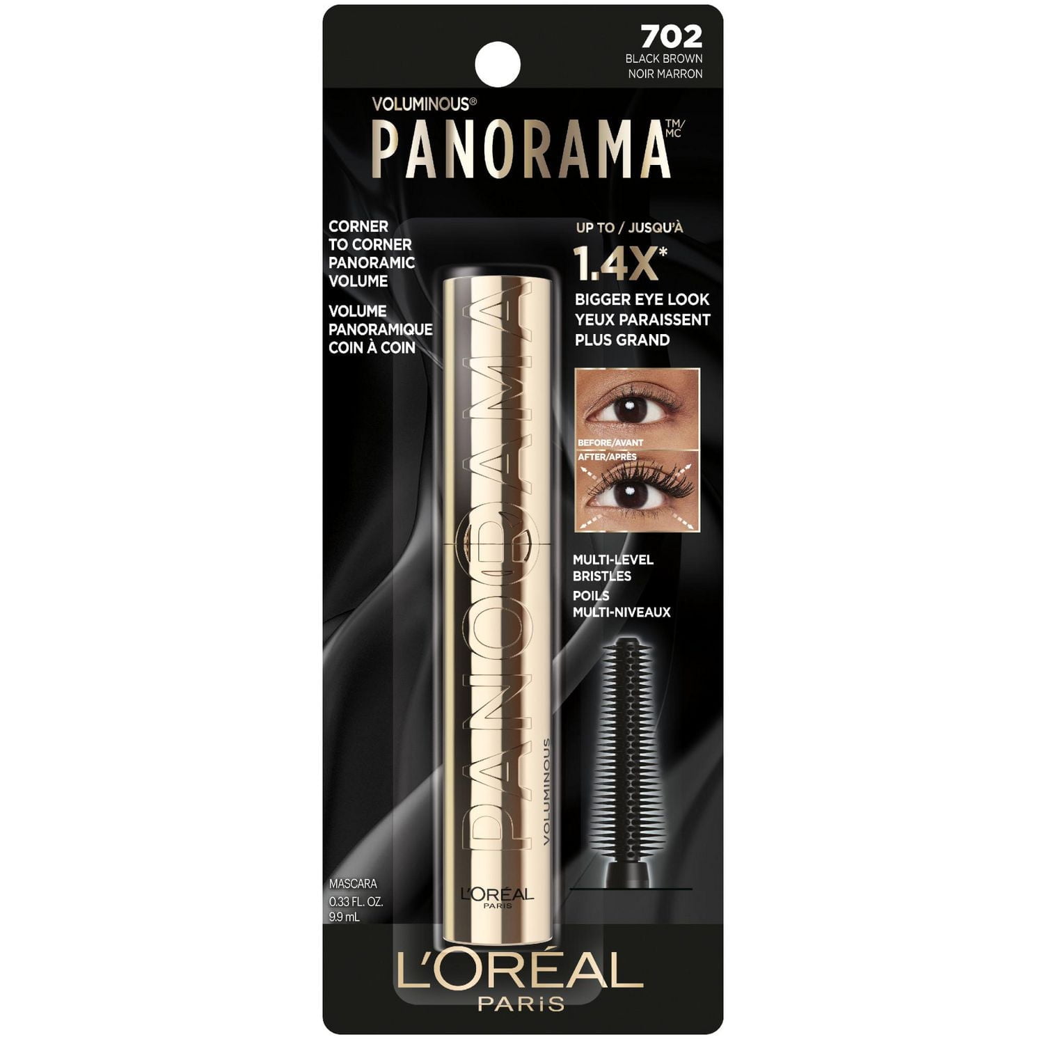 L'Oreal Paris Voluminous Panorama Mascara, Up To 1.4x Bigger-Looking Eyes