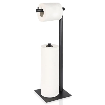 Black Iron Floor Paper Towel Holder