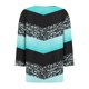 thumbnail image 4 of Blusas de Manga Corta para las Mujeres Impresas 3/4 Manga Cuello Redondo Blusa Casual, Ligero Diario Superior, 4 of 5