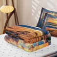 thumbnail image 5 of Erosebridal Marine Beach Zipper Queen Comforter Set with Fitted Sheet and 2 Pillowcases, Hawaii Zipper Bedding Set, Reversible, 5 of 7