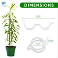 thumbnail image 2 of Deago 150PCS Plant Support Garden Clips for Vine Vegetables, Tomato Trellis Clips, Make Garden Vegetable Grow Upright and Healthier, White, 2 of 9