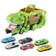 thumbnail image 3 of Camión de dinosaurio, coche de juguete, dinosaurio tragando vehículo, juego deslizante, coche de juguete Verde con 6 coches., 3 of 9