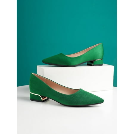 

Minimalist Point Toe Suedette Flats Women‘s Footwear