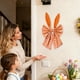 thumbnail image 5 of Colgante de lazos de oreja de conejo de Pascua | Decoración colgante de moño festivo 15,75"x7,87" | Rosa, amarillo, naranja, azul, negro, azul marino | Material duradero • Decoración del hogar para, 5 of 6