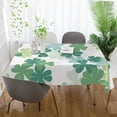 thumbnail image 6 of 54"x54" St Patrick's Day Clover Tablecloth Waterproof Washable Polyester Square Table Cover Durable Tablecloth for Kitchen Dining Table Party Decor, 6 of 7