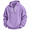 #G015-Purple, variant on Waffle Knit Hoodie for Men, Drawstring Hooded Quarter Zip Pullover, Casual Loose Fall Winter Fashion Outfits