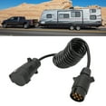 thumbnail image 3 of Trailer Plug, Plastic Shell  Electrical Conductivity 2 Meters Waterproof Cap Car Power Supply Plug European Standard  for Vehicle, 3 of 7