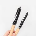 thumbnail image 4 of HOOWIFFY Durable Khaki AntiStatic Round Hairbrush for Blow Drying and Daily Use Nylon Material 2pcs Set, 4 of 8