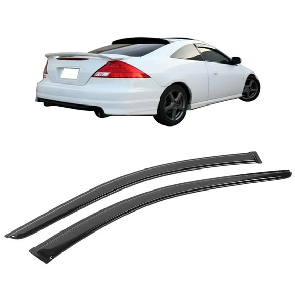 Ikon Motorsports Window Visor Windshield Deflector Fits 03-07 Honda Accord Coupe Acrylic