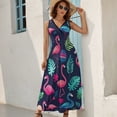 thumbnail image 2 of Flamingo Pattern Art Sleeveless Dress Women's Summer Suit Dresses for Women 2025 Luxury Party Dress, 2 of 7