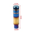 thumbnail image 2 of Levier de Vitesse de Voiture en Aluminium, Levier de Vitesse Manuel Universel à Longue Tige, Bouton de Vitesse, Tête de Levier de Vitesse avec 3 Adaptateurs de Filetage M8 M10 M12, 2 of 7