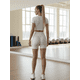 thumbnail image 3 of Set De Dos Conjunto Deportivo Unitalla Casual Mujer Short y Blusa Stretch Comodidad y Estilo, 3 of 9
